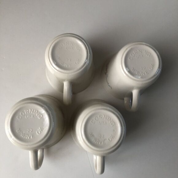 Corning Cups ~ USA ~ Floral ~ Blue And Pink Flower Ribbon ~ Delicate Timeless - Picture 6 of 10